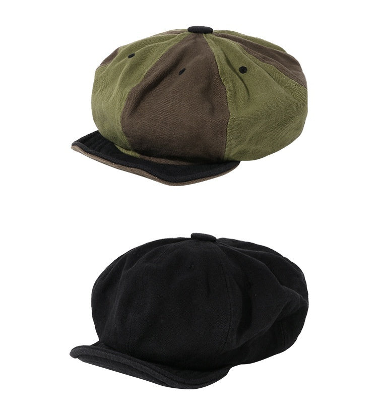 Color Matching Tension Adjustment Beret -  Soft Brim Hat