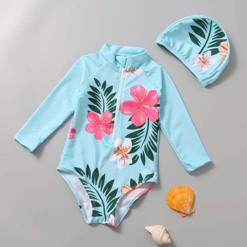 Children's Swimsuit - One-Piece Swimsuit Set
