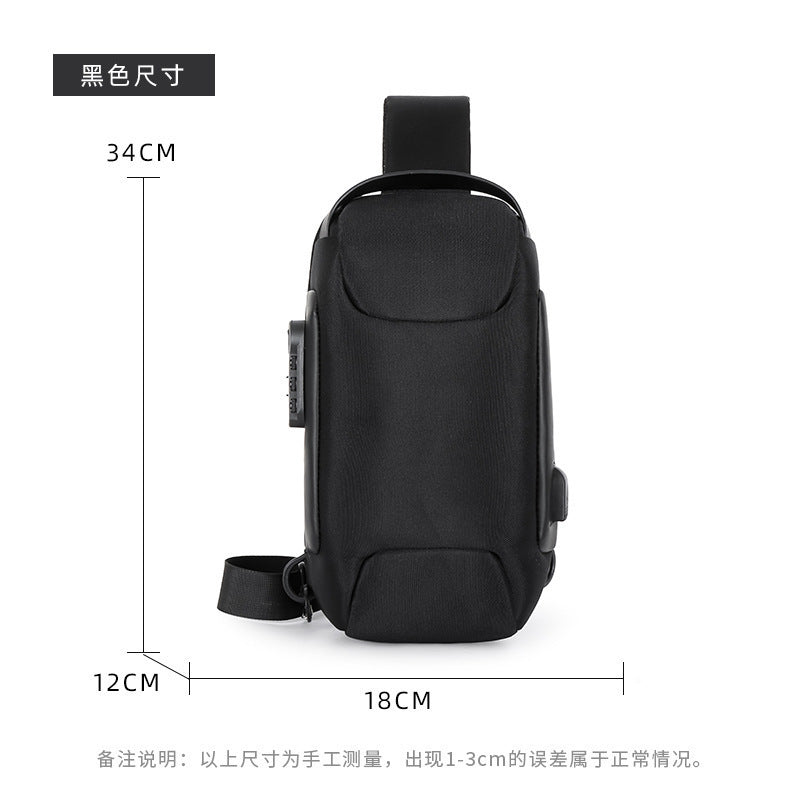 Sling Bag - Waterproof Men's Chest Bag