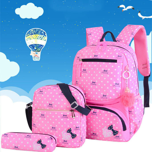 Elementary School Girl Korean Style Backpack - Cute Princess Backpack