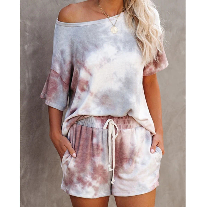 Tie-dye Print Pajamas Loungewear