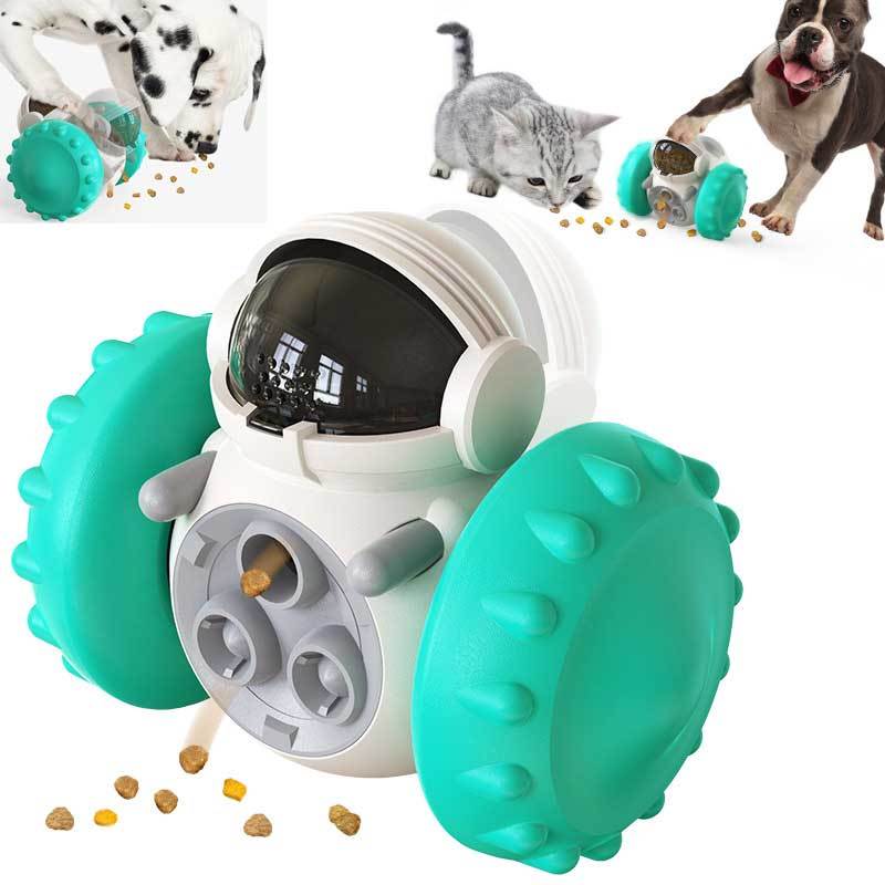 Smart Interactive Balance Car Treat Dispenser Toy for Cats & Dogs  - Cat And Dog Toys Slow Food Interactive Balance Car Multifunctional Fun Development Smart Pet Feeding Dog Toy Car Pets Products - JumoShop
