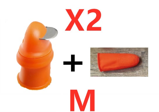Silicone Thumb Knife Finger Protector – Garden Harvesting Tool for Cutting Vegetables, Fruits & Plants! - JumoShop