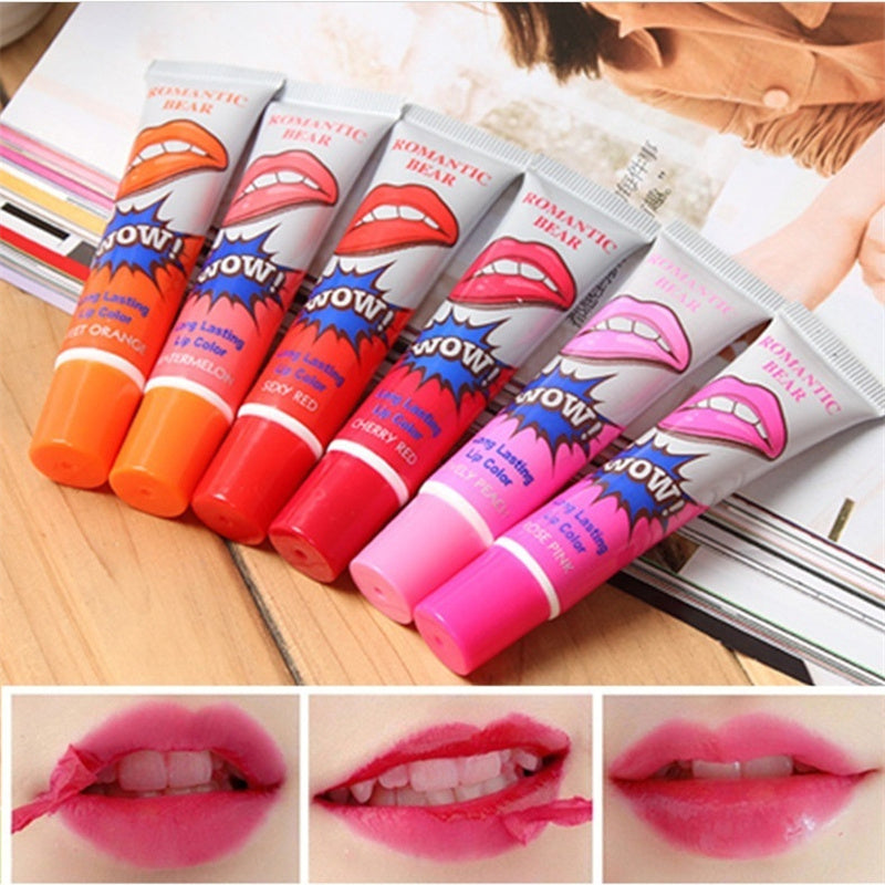 Amazing 6 Colors Peel Off Liquid Lipstick - Waterproof Long Lasting Lip Gloss Mask Moisturizer Makeup