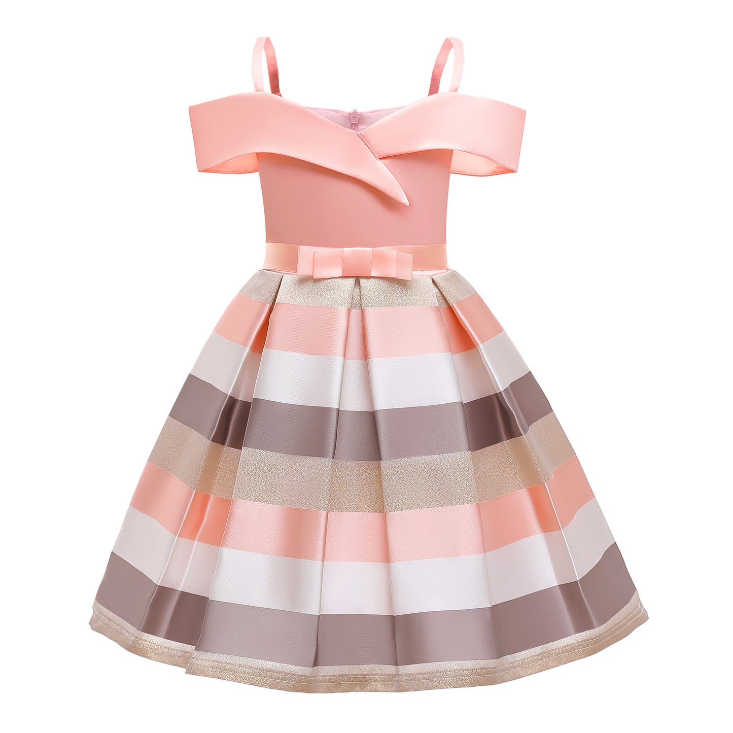 Children's Strapless Striped Sling Dress