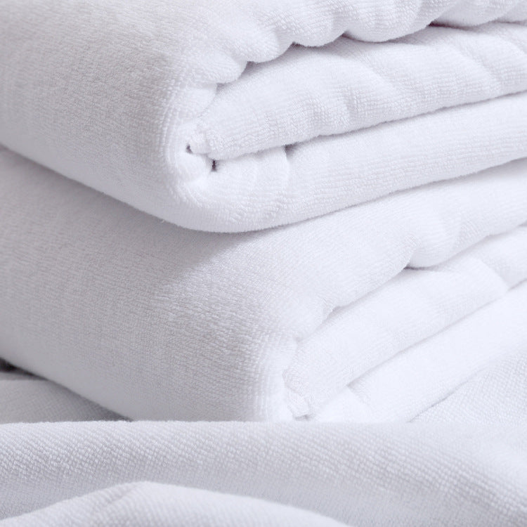 Luxurious Cotton Bath Towel – Soft, Thick & Ultra-Absorbent  Bath Towel Cotton Adult Thickened And Increased Water-absorbing White Big White Towel Adult White Towel - JumoShop