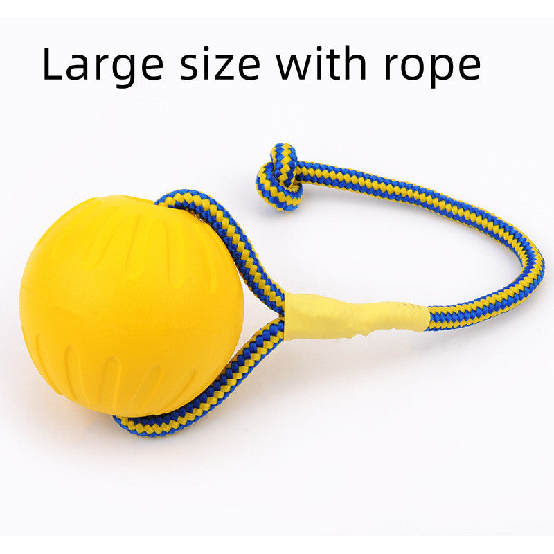 EVA Floating Pet Bite Resistant Ball With Rope - Pet Training Ball Chew Toys For Pet Supplies