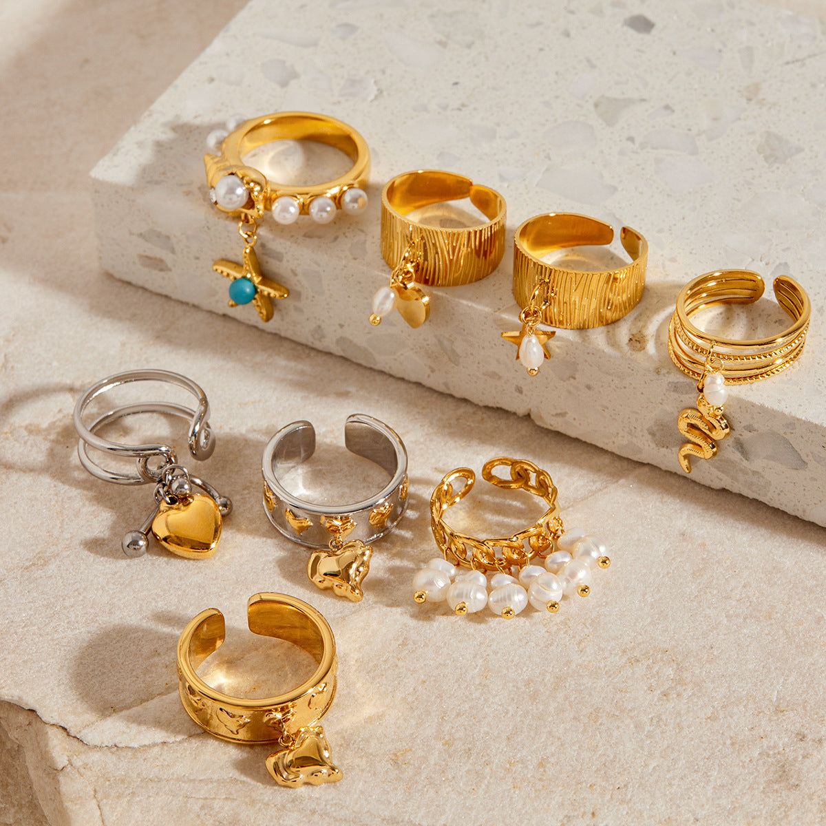 Stainless Steel Pendant Ring Titanium Steel No Fading