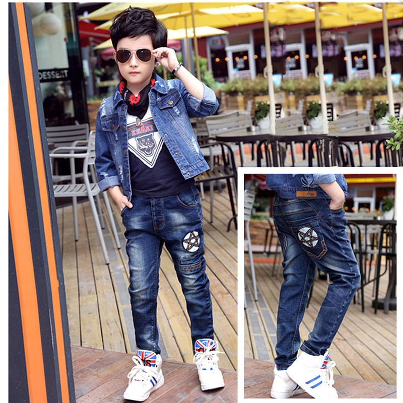 Classic Boys Autumn And Winter Jeans
