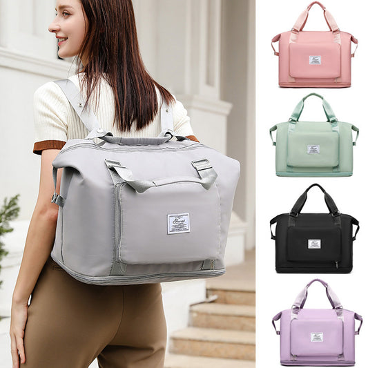 Folding Travel Bags For Backpack - Handbag Sholder Bag Gym Fitness Weekender Overnight Women