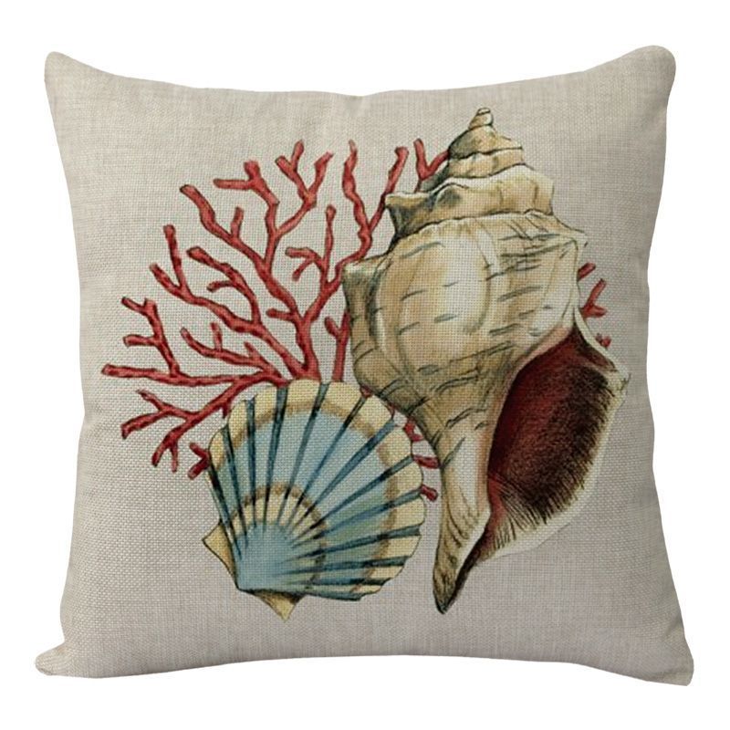 Cushion Covers Sea Turtle Printed Throw Pillow Cases - For Home Decor Sofa Chair Seat