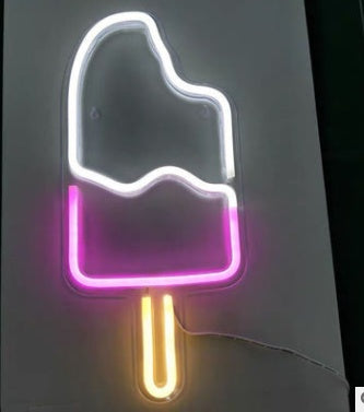 Room Decoration Night Light - LED Neon Lights, Acrylic Back Panel,