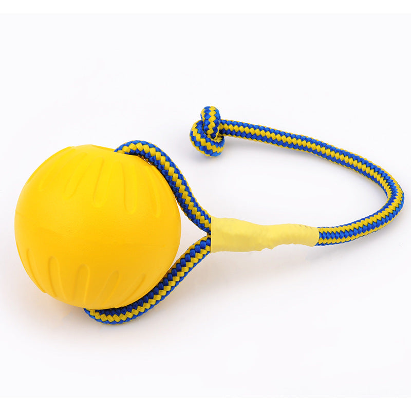 EVA Floating Pet Bite Resistant Ball With Rope - Pet Training Ball Chew Toys For Pet Supplies