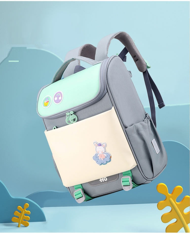Primary School Students Shoulder Pad - Children's Backpack Light Solid Color Primary School Bag