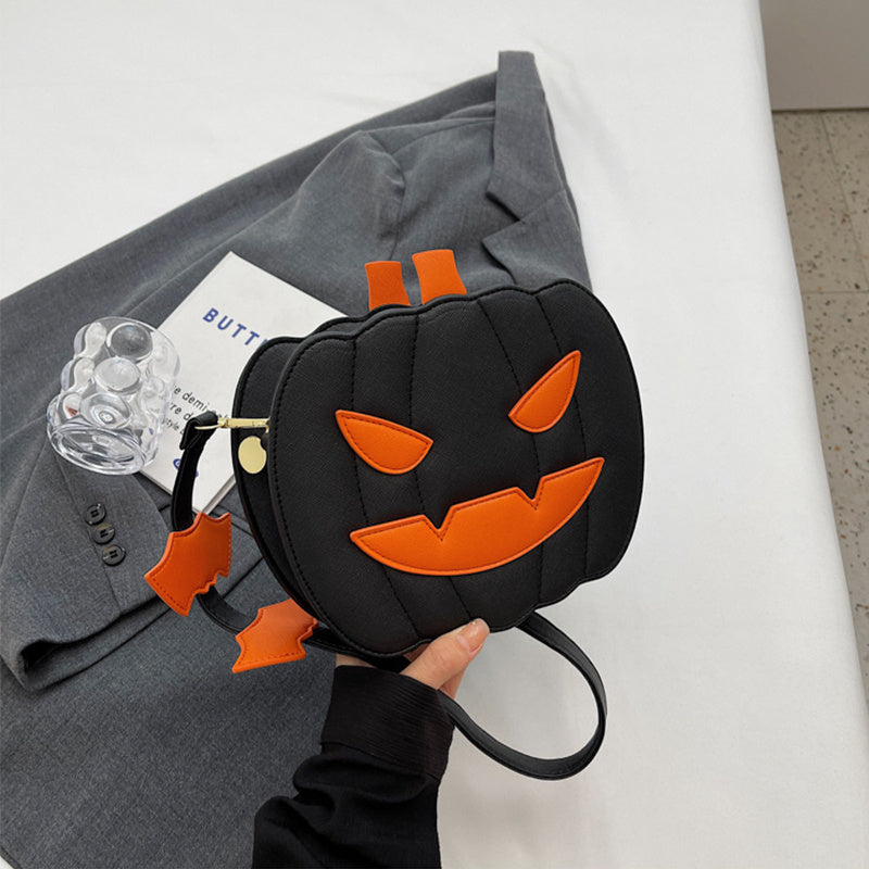 Halloween Bags - Funny Pumpkin Cartoon Shoulder Crossbody Bag