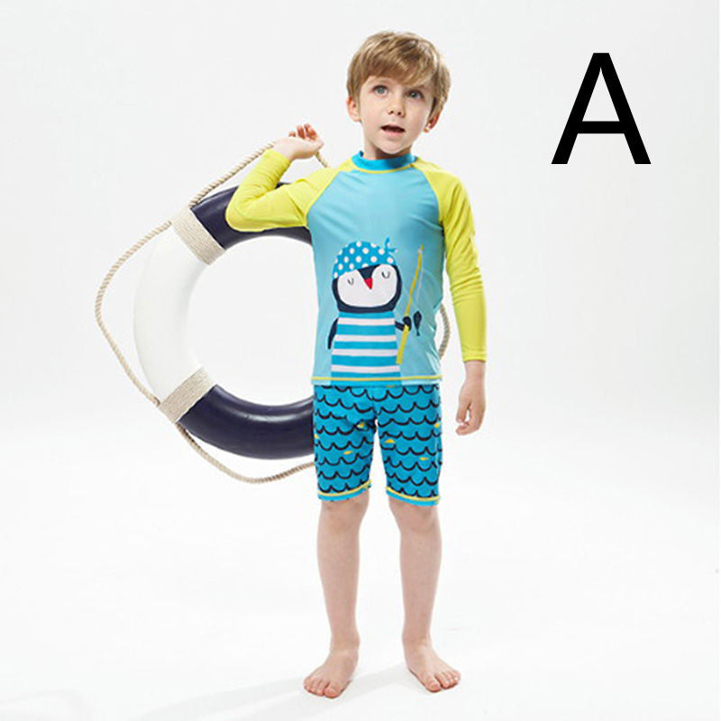 Children's Swimsuit- Boys Split Boy Quick-Drying Swimsuit