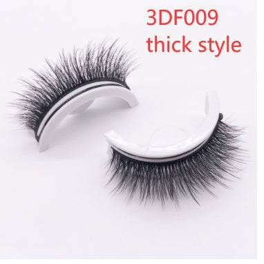 Reusable 3D Mink Lashes - Natural False Eyelashes Self Adhesive Glue Free Makeup Eyelash