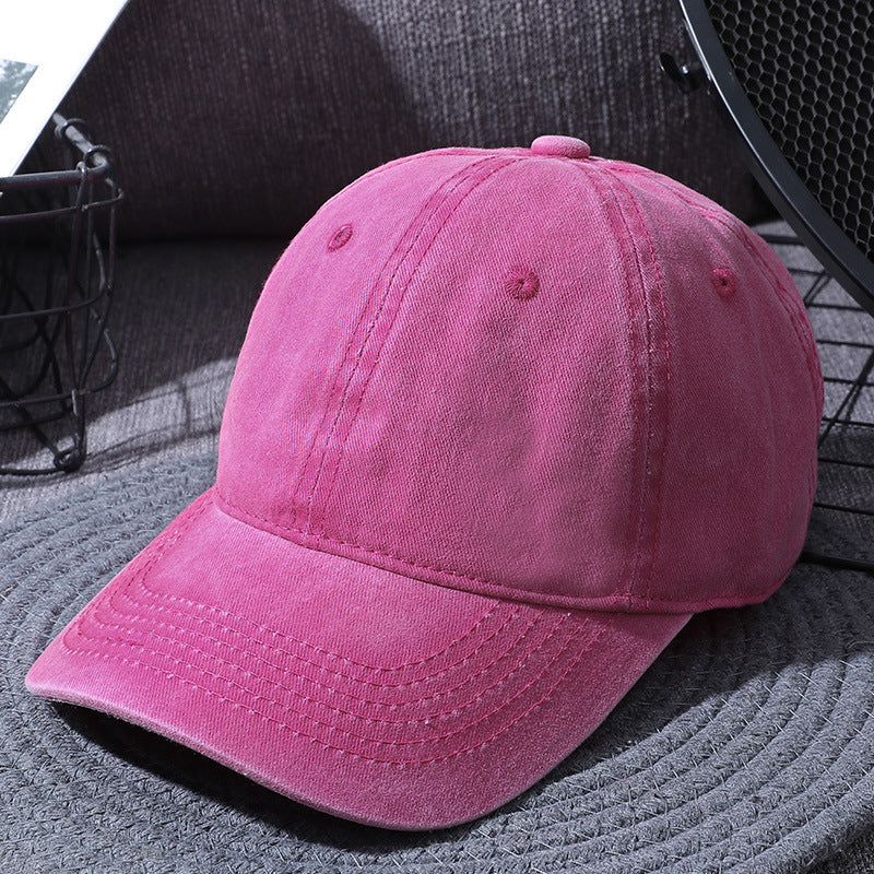 Washed Baseball Caps For Men And Women - Outdoor Distressed Sun Hats Simple Caps