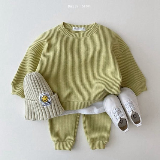 Infant Children's Sports Suit – Korean Baby Casual Two-Piece Sweater & Trousers Set! Infant Sports Suit, Baby Sweater Set, Korean Baby Clothes, Boys and Girls Outfit, Toddler Two Piece Set, Spring Baby Wear, Autumn Kids Clothes, Unisex Baby Clothing, - JumoShop