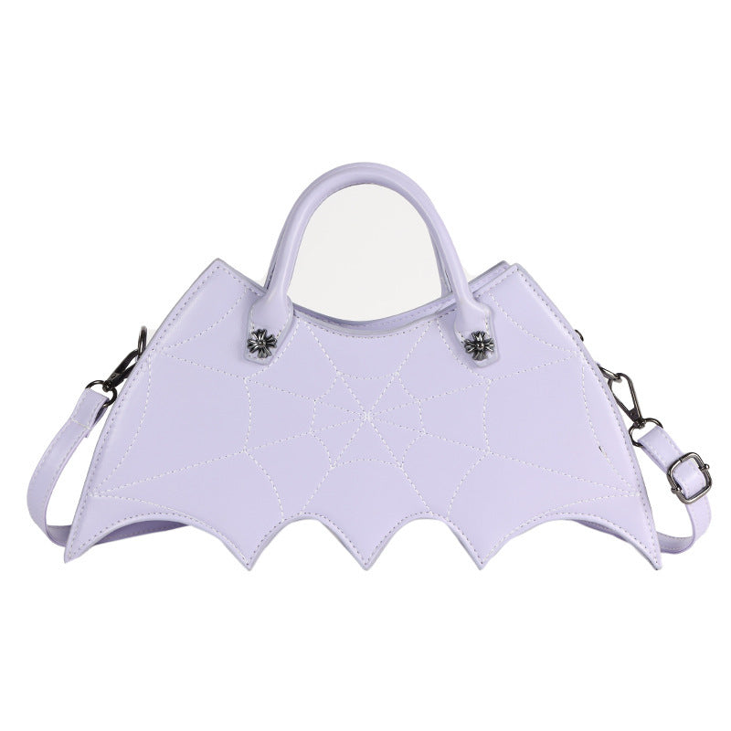 Halloween Spider Web Shape Shoulder Bags - Personality Batgirl Tide Pu Handbags fashion Messenger Crossbody Bag