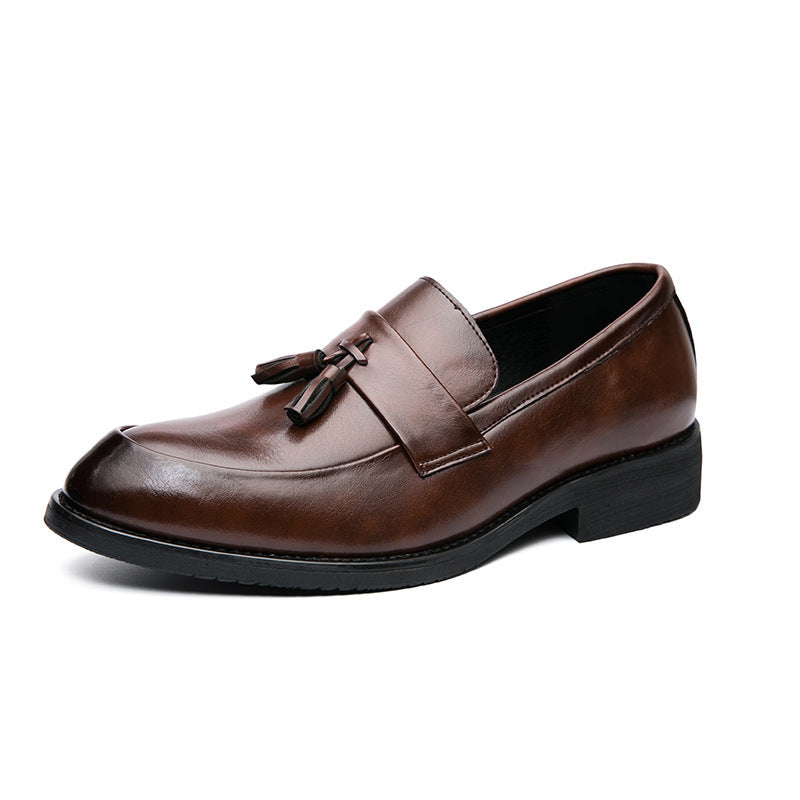 Casual Men's Loafers - Classic Tassel Men Leather Shoes Wedding Men Dress
