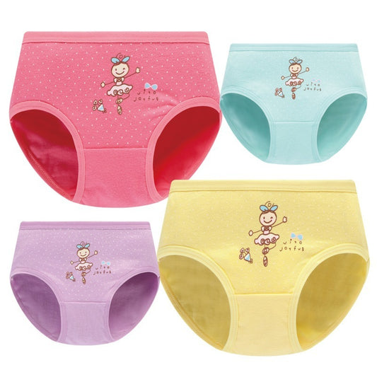 Cute Girls' Cotton Underwear - Children's Underwear, Baby Briefs, Children's Student Shorts