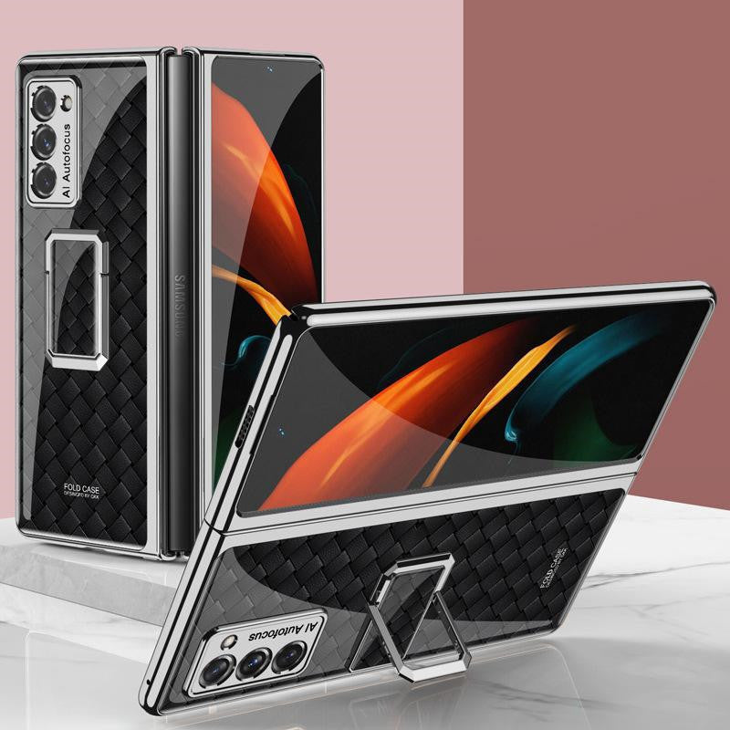 Folding Vertical Clock Phone Case -Full Inclusive Personality Male