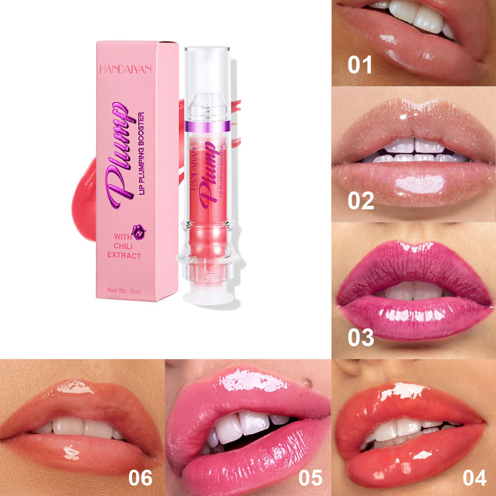 New Tube Rich Lip Color - Slightly Spicy Lip Honey Lip Glass Mirror Face Lip Mirror Liquid Lipstick