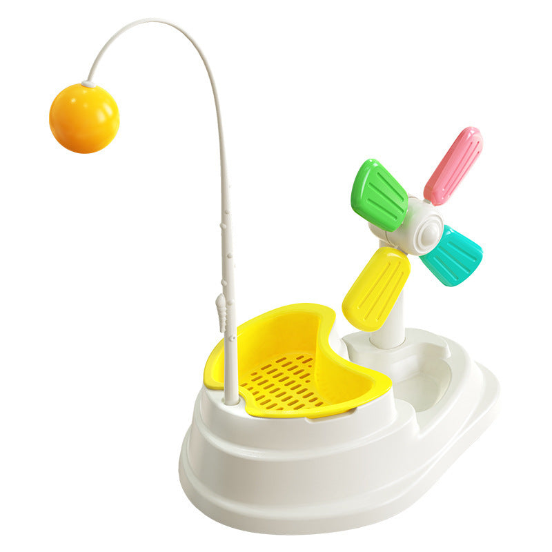 Fun Windmill Cat Stick Toy - Desktop Grass Box Pet Toys