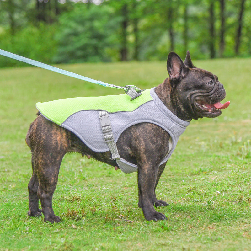 Summer Pet Dog Cooling Vest - Heat Resistant Cool Dogs Clothes Breathable Sun-proof Clothing - JumoShop