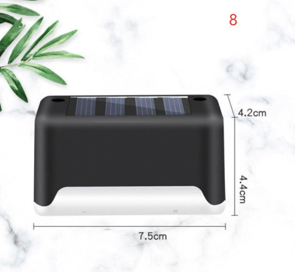 New Upgrade Waterproof LED Solar Fence Lamp - Solar Deck Lights Solar Step Light Outdoor For Patio Stairs Garden Pathway Step Yard