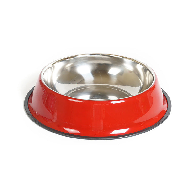 Premium Dual-Use Pet Bowl – Stainless Steel & Melamine Feeding Basin  pet bowl pet feeding basin - JumoShop