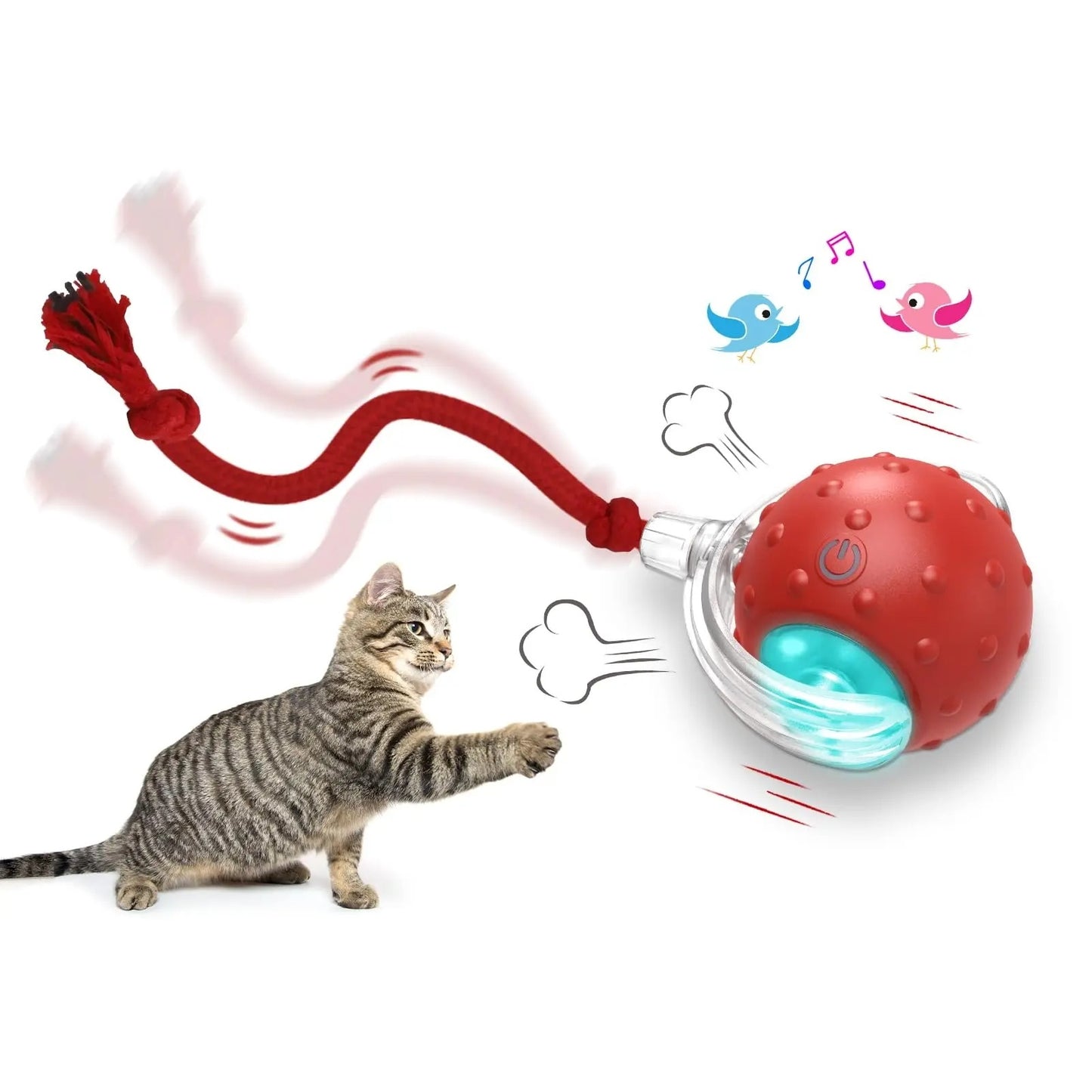 Interactive Cat Toy Ball Super Drive Cat Rolling Ball - JumoShop