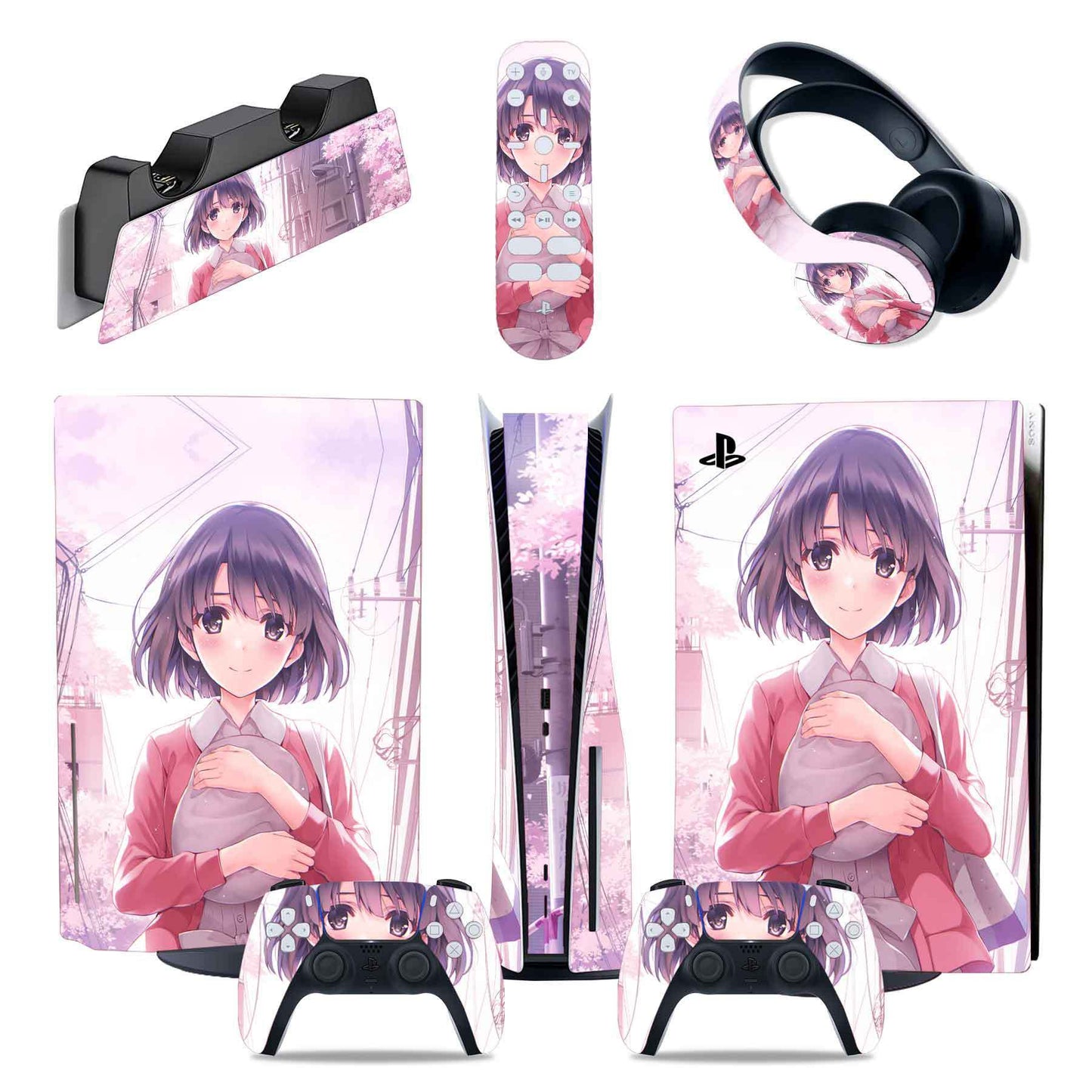 PS5 Game Console Set Sticker - Full Body Sticker - JumoShop