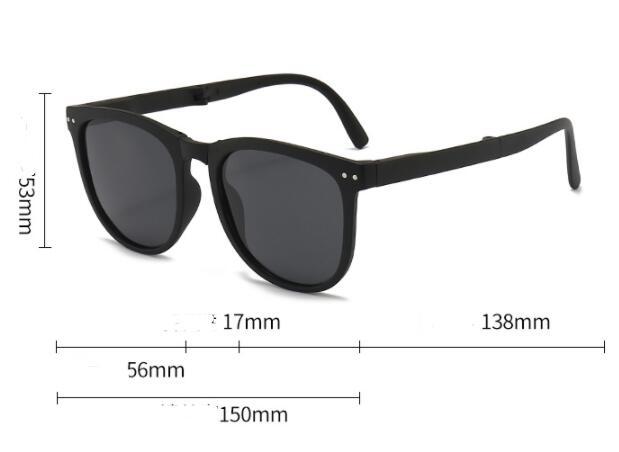 Trendy Foldable Sunglasses For Women - TR Polarized Folding Sun Glasses