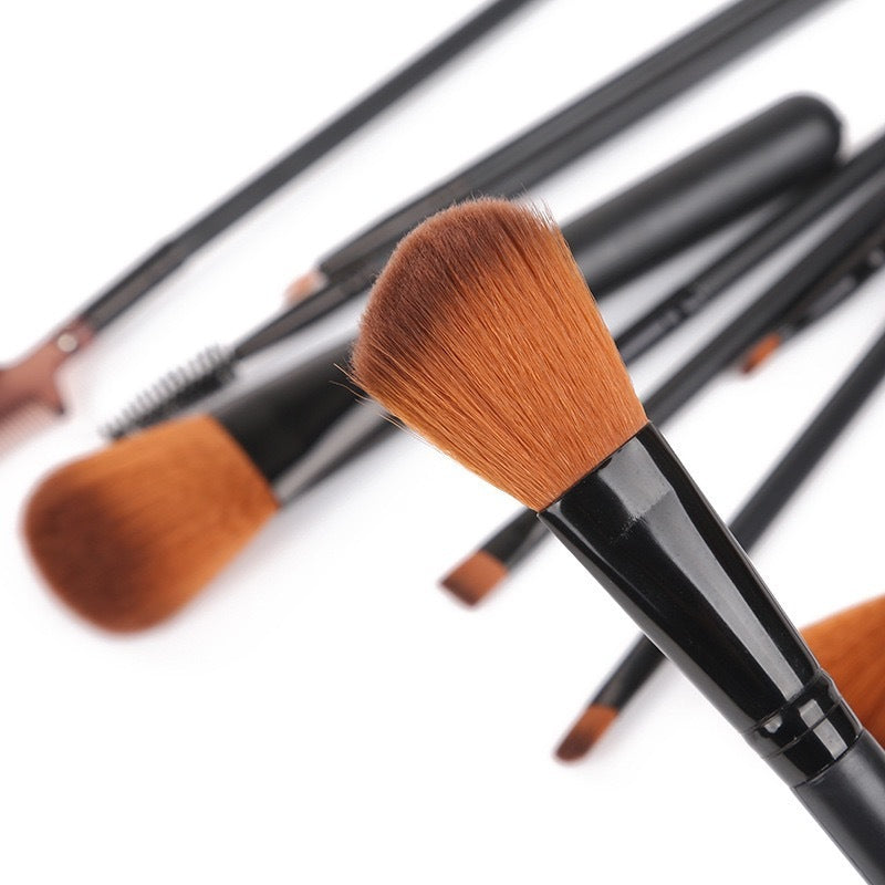 12pcs Makeup Brush Set - Blush Eyeshadow Eyelash Highlighter Makeup Brush