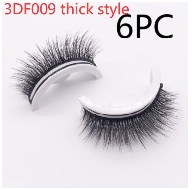 Reusable 3D Mink Lashes - Natural False Eyelashes Self Adhesive Glue Free Makeup Eyelash