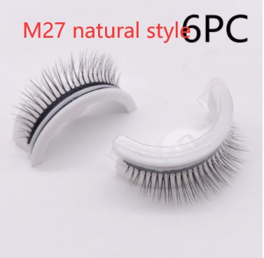 Reusable 3D Mink Lashes - Natural False Eyelashes Self Adhesive Glue Free Makeup Eyelash