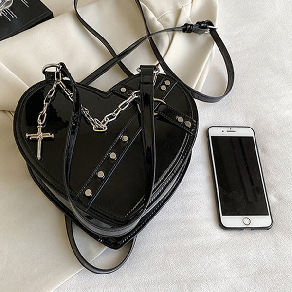 Chain Heart-shaped Bags - Large Capacity Love Shoulder Bag For Women Valentine's Day