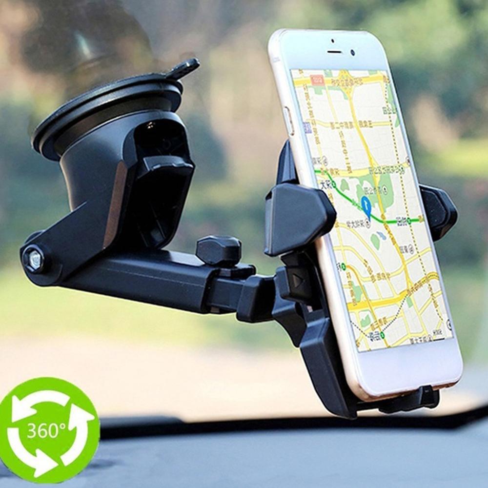 Windshield Car Phone Holder - Universal in Car Cellphone Holder Stand Adjustable Phone Suction Cup Holder