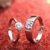 Couple Diamond Wedding & Engagement Ring - Simulation Women's Ring Moissanite  Couple Rings SATINE