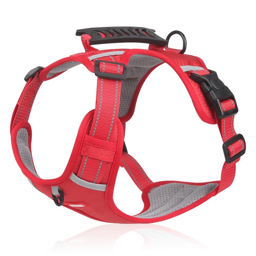 Nylon Dog Harness No Pull Breathable Reflective Pet Harness Vest For Small Large Dog Outdoor Running Dogs Training Accessories - JumoShop