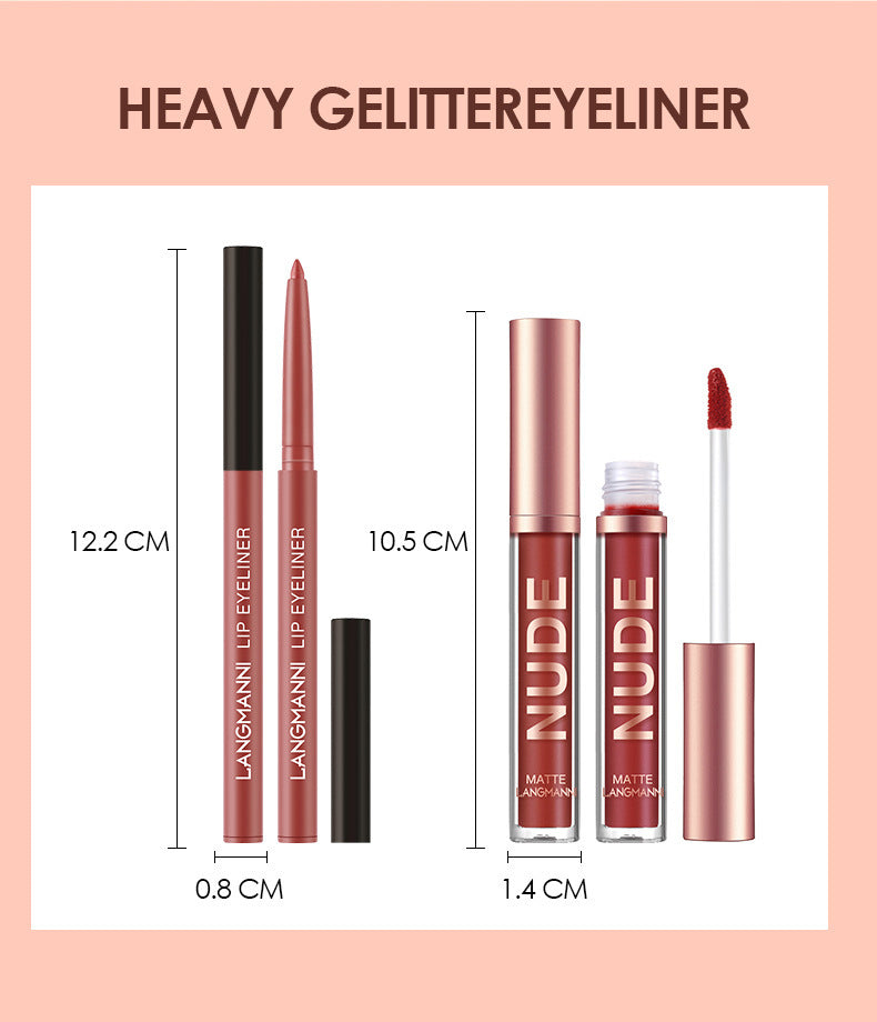 Lip Liner And Lipstick Set - Makeup 12 Pcs Set 6 Matte Lipstick 6 Lip Liner Pens Waterproof Long Lasting Matte Lipstick Beauty Cosmetics Makeup Gift For Girls Lipstick Set