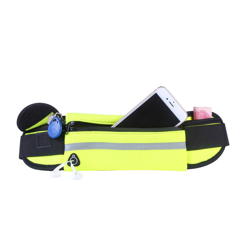 Fitness Waist Bag With Pocket  - Slim Running Jogging Belt Fanny Pack Bag For Hiking Cycling Workout Sports Gym