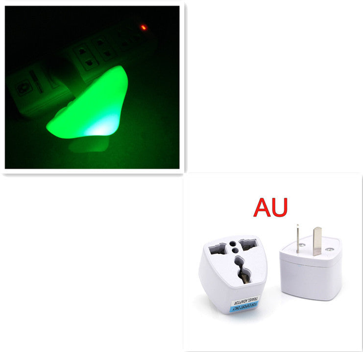 LED Night Light Mushroom Wall Socket Lamp - EU US Plug Warm White Light-control Sensor Bedroom Light Home Decoration