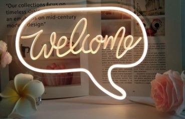 Room Decoration Night Light - LED Neon Lights, Acrylic Back Panel,
