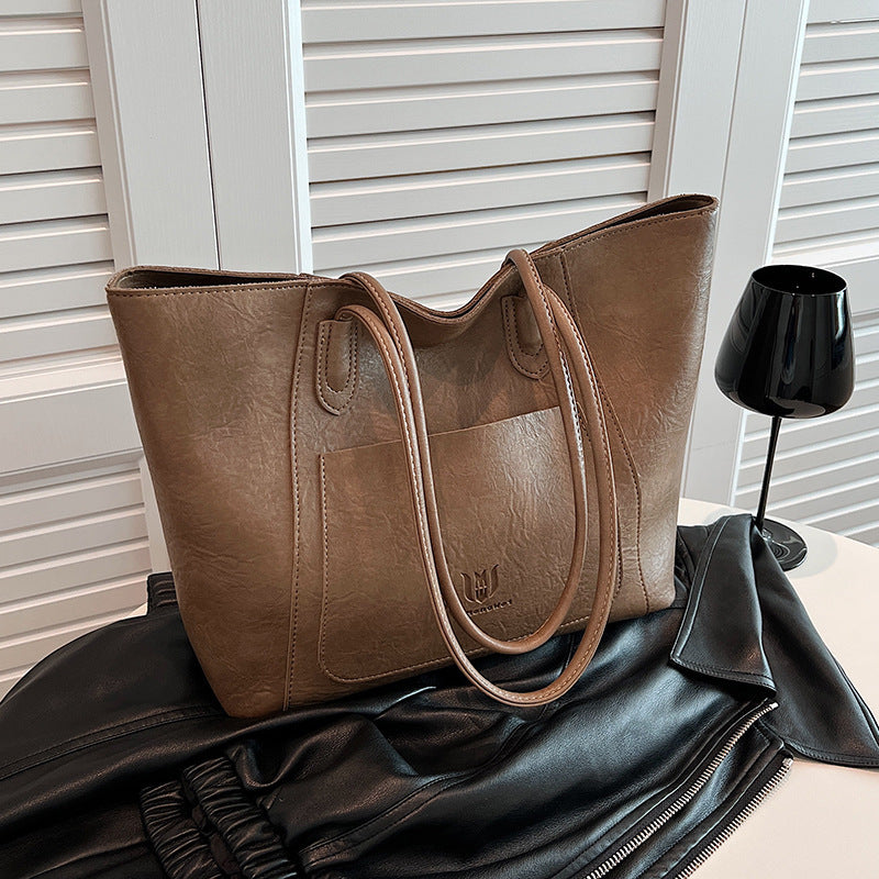 Casual Retro Shoulder Bag - Commuter Tote