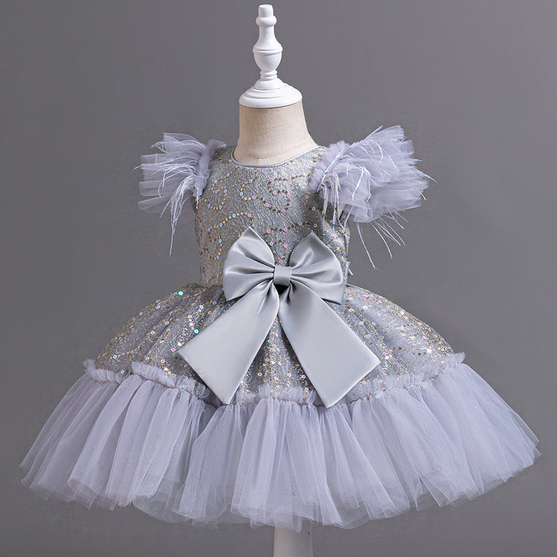 Children Wedding Dress - Tulle Skirt Summer