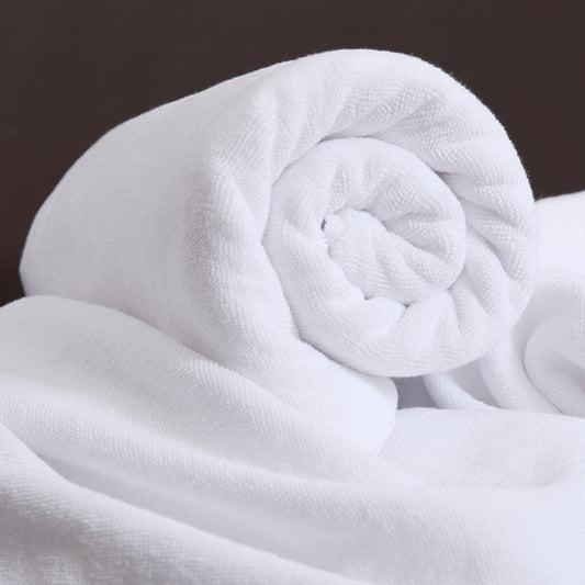 Luxurious Cotton Bath Towel – Soft, Thick & Ultra-Absorbent  Bath Towel Cotton Adult Thickened And Increased Water-absorbing White Big White Towel Adult White Towel - JumoShop