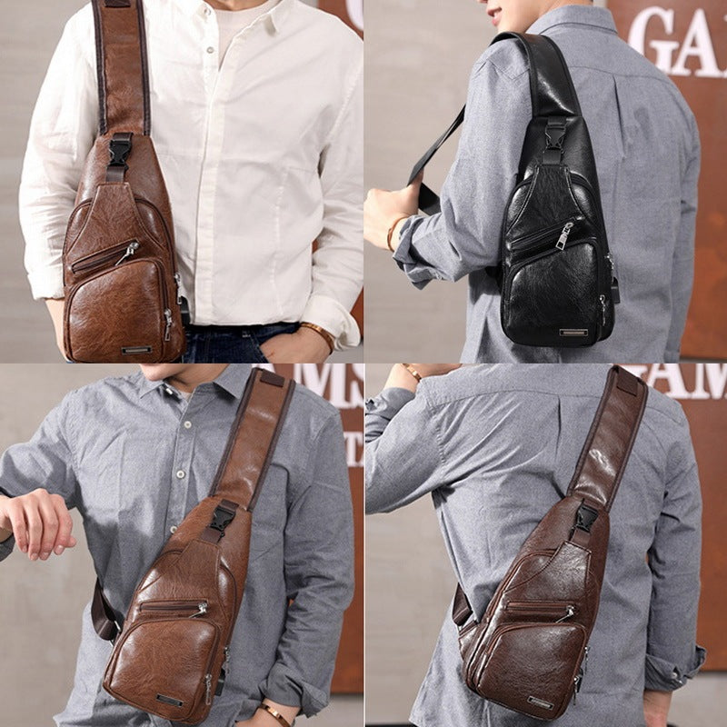 Men USB Charging Bag
